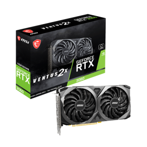 Video card MSI PCI-Ex GeForce RTX 3060 Ventus 2X 12G OC 12GB GDDR6 (192bit) (1807/15000) (HDMI, 3 x DisplayPort) (RTX 3060 VENTUS 2X 12G OC)