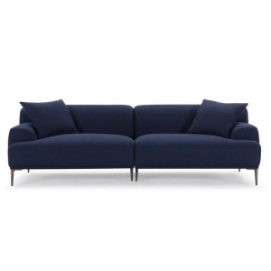 Sofa-sofa Vetro Mebel Luciano metal/wood/fabric linen Ink blue