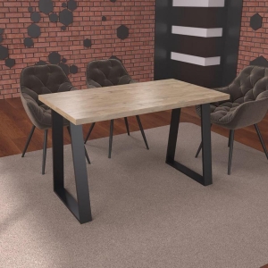 Обеденный стол в стиле лофт Серия 2.3 Дуб тахо