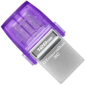 Флеш пам'ять USB Kingston DataTraveler MicroDuo 3С Gen3 128GB USB-A+USB-C (DTDUO3CG3/128GB)