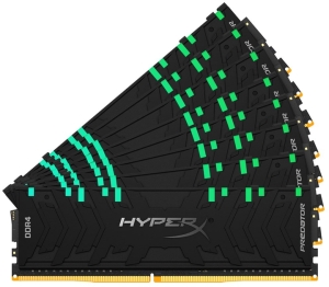 Оперативна пам'ять Kingston DDR4-3200 262144MB PC4-25600 (Kit of 8x32768) HyperX Predator RGB Black